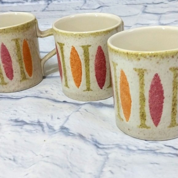 1960s Red Wing Pepe Coffee Cups Vintage Mid Century Modern Four - Picture 3 of 9